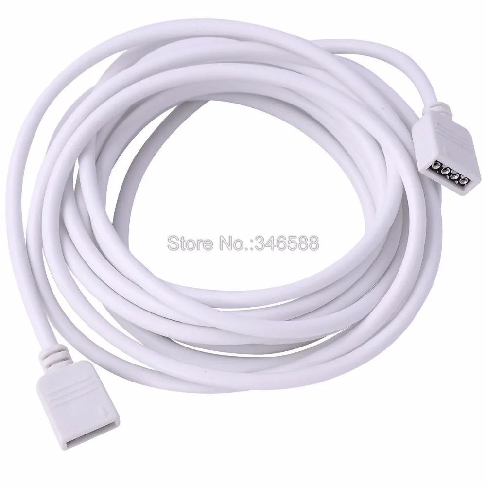 4Pin RGB Extension Connector Cable Wire 30cm 50cm 1m 2m 3m 5m Black White 22AWG Wire for 5050 3528 RGB LED Strip light with Plug
4Pin RGB Extension Connector Cable Wire 30cm 50cm 1m 2m 3m 5m Black White 22AWG Wire for 5050 3528 RGB LED Strip light with Plug