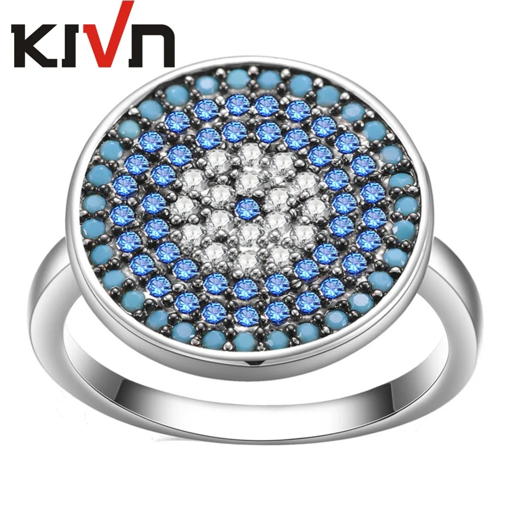 KIVN Jewelry Turkish Blue eye Cubic Zirconia Womens Girls Bridal Wedding Engagement Rings Birthday Gifts 6pcs Lot Wholesale
KIVN Jewelry Turkish Blue eye Cubic Zirconia Womens Girls Bridal Wedding Engagement Rings Birthday Gifts 6pcs Lot Wholesale