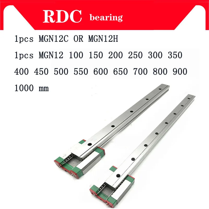 12mm Linear Guide MGN12 L=100 200 300 350 400 450 500 550 600 700 800 mm linear rail way + MGN12C or MGN12H Long linear carriage 
12mm Linear Guide MGN12 L=100 200 300 350 400 450 500 550 600 700 800 mm linear rail way + MGN12C or MGN12H Long linear carriage