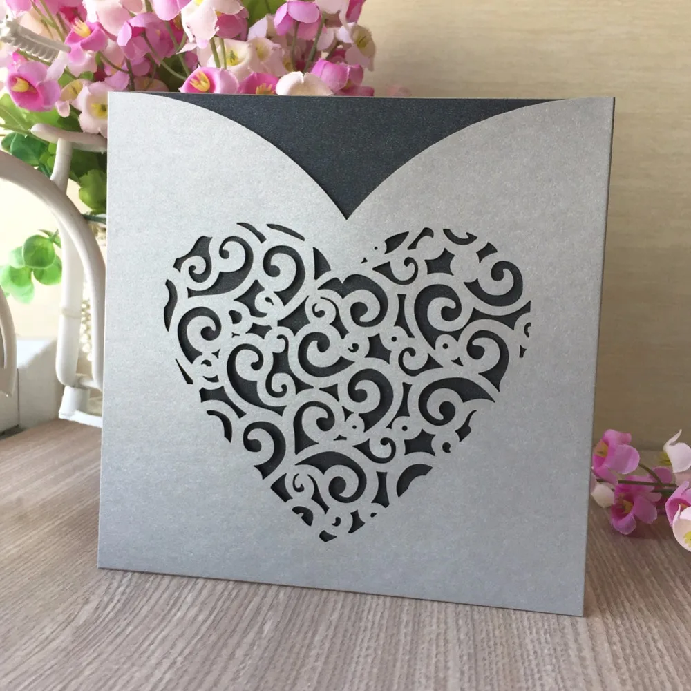 100Pcs/Lot Laser Cut Luxury Pocket Design Wedding Invitation Card Event&Party Supplies Greeting Cards
100Pcs/Lot Laser Cut Luxury Pocket Design Wedding Invitation Card Event&Party Supplies Greeting Cards