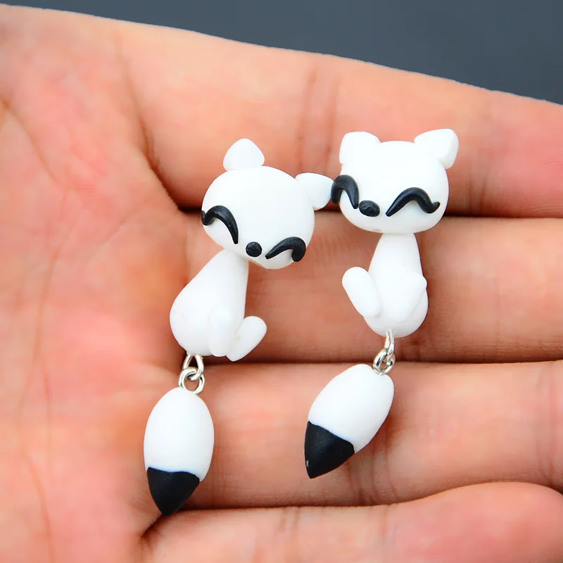 New Handmade Polymer Clay Animal Earrings Cute Cat Red Fox Lovely Panda Squirrel Tiger Earrings For Women Jewelry
New Handmade Polymer Clay Animal Earrings Cute Cat Red Fox Lovely Panda Squirrel Tiger Earrings For Women Jewelry