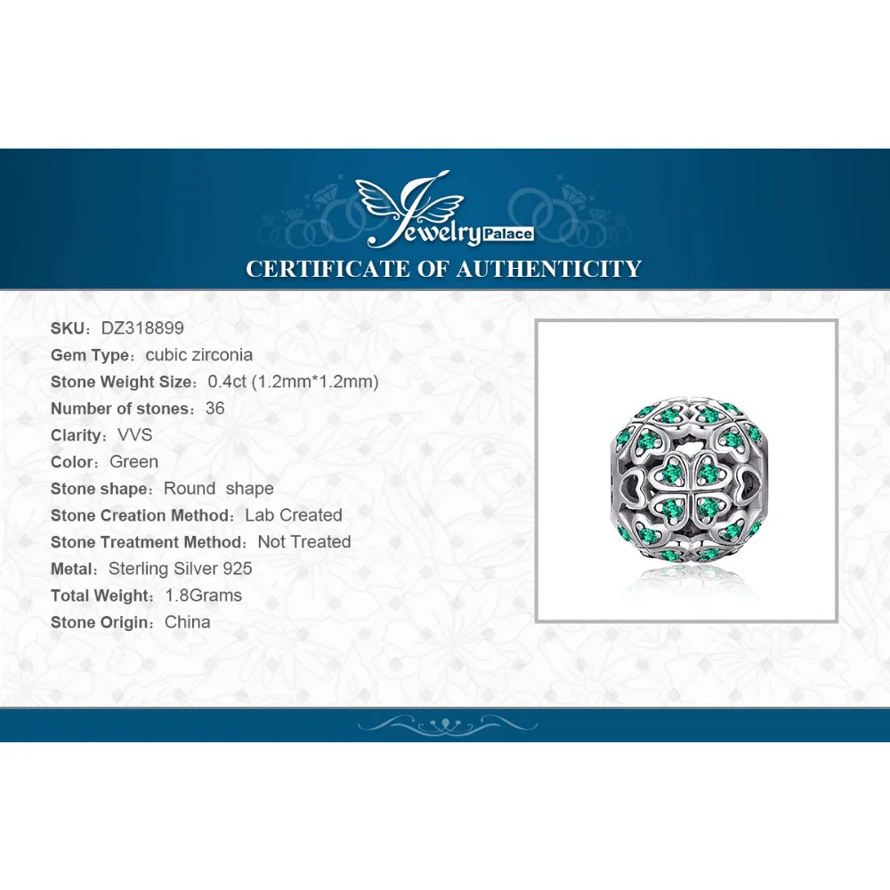 JewelryPalace Four Leaf 925 Sterling Silver Beads Charms Silver 925 Original For Bracelet Silver 925 original For Jewelry Making
JewelryPalace Four Leaf 925 Sterling Silver Beads Charms Silver 925 Original For Bracelet Silver 925 original For Jewelry Making