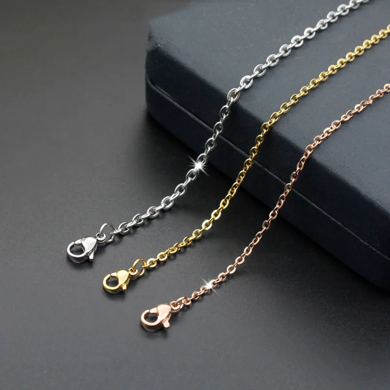 Rose Gold Silver Color 1.5MM 2mm 2.5mm Stainless Steel O Shape Chain Necklace 18-24 Inche Gift Jewelry Woman Fit Choker Pendant
Rose Gold Silver Color 1.5MM 2mm 2.5mm Stainless Steel O Shape Chain Necklace 18-24 Inche Gift Jewelry Woman Fit Choker Pendant