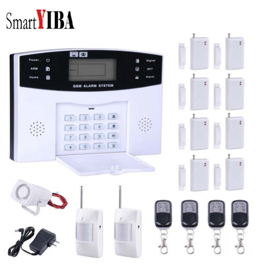 

SmartYIBA Russian Spanish Engish French quad band GSM alarm system Home seccurity alarm systems smart alarm system