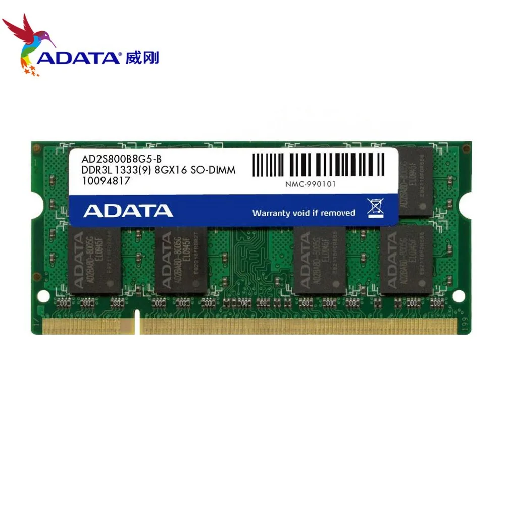 AData DDR3L 8 Гб 1333 МГц PC3-10600U DDR3 ноутбук RAM SO-DIMM 1600 12800 8G 204-PIN память ноутбука | Компьютеры
