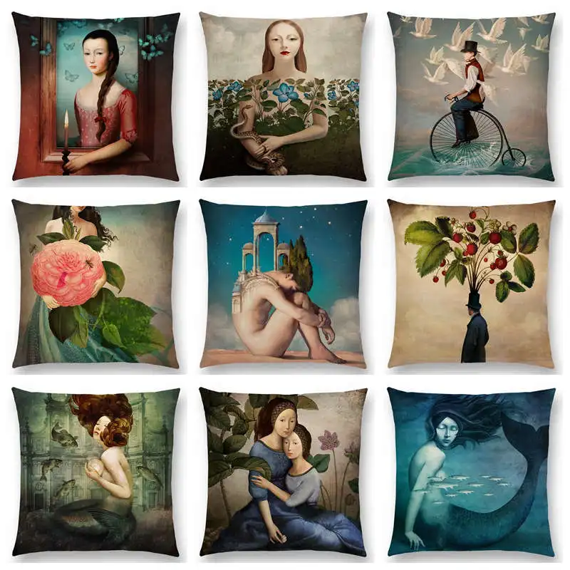 Elegant Lady Beautiful Girl Shakespeare Style Oil Painting Moon Dream Fairytale Flower Bird Cushion Cover Sofa Throw Pillow Case
Elegant Lady Beautiful Girl Shakespeare Style Oil Painting Moon Dream Fairytale Flower Bird Cushion Cover Sofa Throw Pillow Case