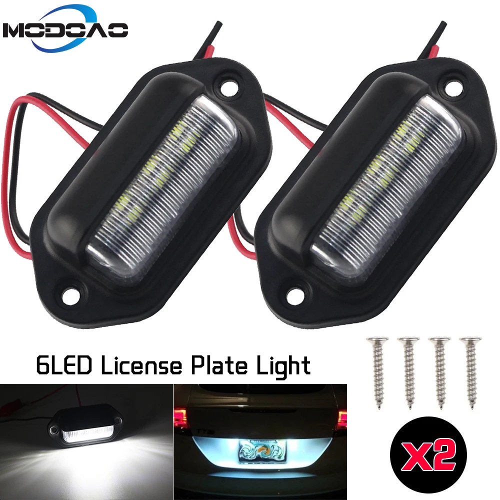 1/2Pcs 12V LED Number License Plate Light for Car Boats Motorcycle Automotive Aircraft RV Truck Trailer Exterior Lamps
1/2Pcs 12V LED Number License Plate Light for Car Boats Motorcycle Automotive Aircraft RV Truck Trailer Exterior Lamps