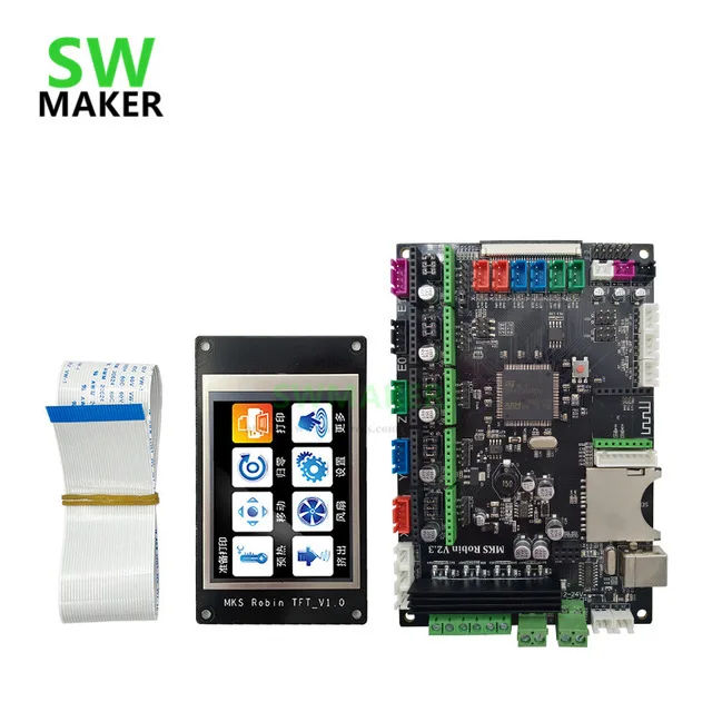 SWMAKER 3d printer STM32 MKS Robin integrated Robin controller mother board with TFT display closed source wifi module
SWMAKER 3d printer STM32 MKS Robin integrated Robin controller mother board with TFT display closed source wifi module