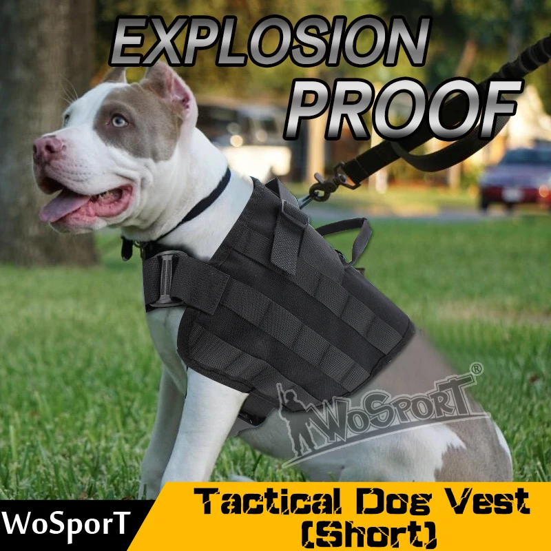 WOSPORT Tactical Army Dog Vest Training Molle Outdoor Military SWAT Dog Clothes Load Bearing Harness Hunting Combat Pet Jacket
WOSPORT Tactical Army Dog Vest Training Molle Outdoor Military SWAT Dog Clothes Load Bearing Harness Hunting Combat Pet Jacket