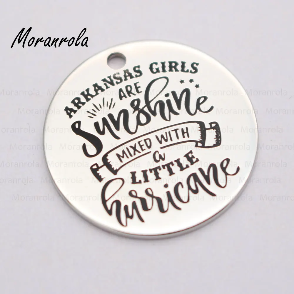 Новинка ожерелье и брелок из меди Arkansas Girls Are Sunshine смешанный с небольшим