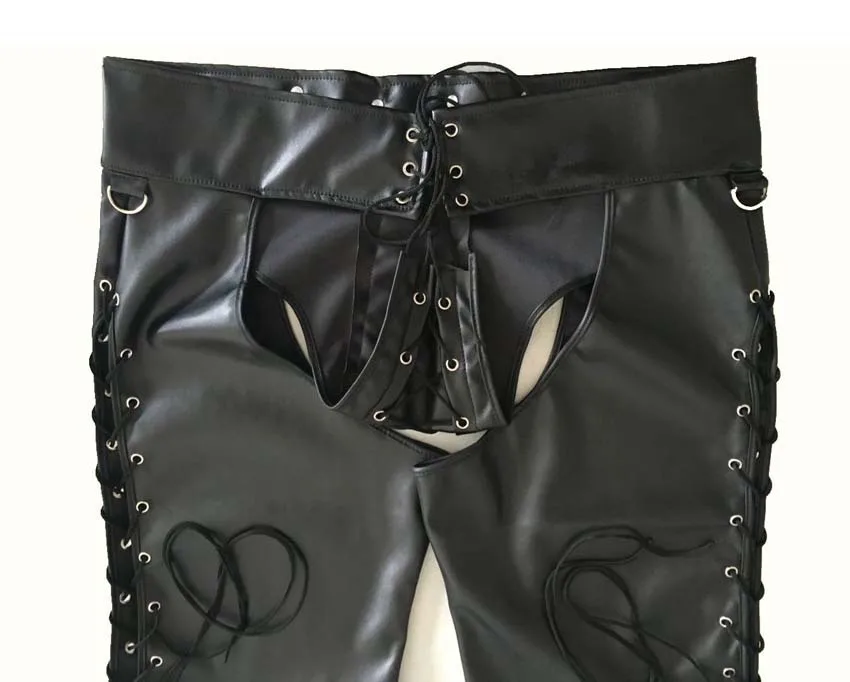 Sexy Men Plus Size Erotic Jockstrap Bandage Faux Leather Panties Hollow Out Open Crotch Shiny Clubwear Gay Wear Erotic lingerie
Sexy Men Plus Size Erotic Jockstrap Bandage Faux Leather Panties Hollow Out Open Crotch Shiny Clubwear Gay Wear Erotic lingerie