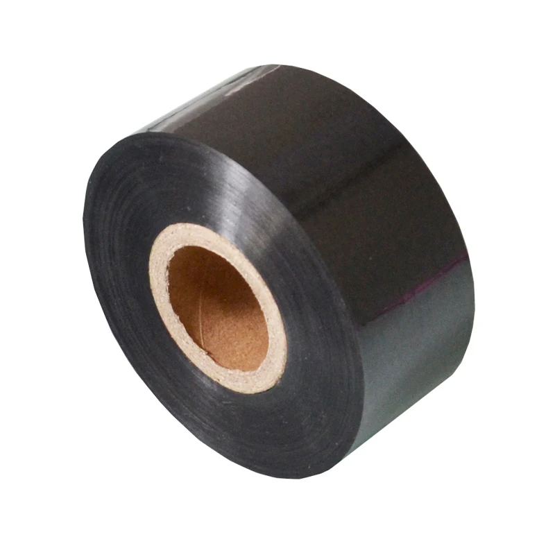 

Black Width 25mm length 100m hot date stamping foil for high-quality tapes for kinds of coding machine