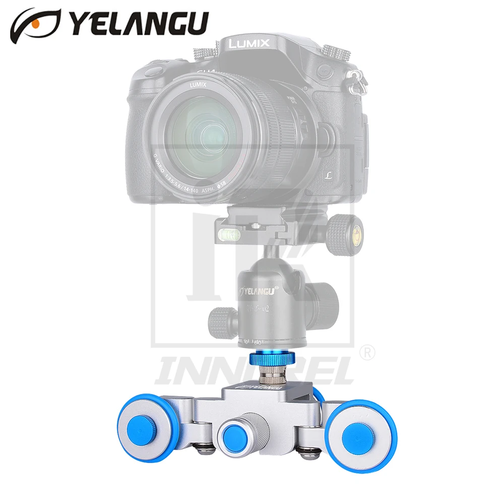 YELANGU L3 intelligent Electric Video Dolly 3-Wheel Pulley Car Rail Rolling Track Slider Skater For DSLR Camcorder Cellphone
YELANGU L3 intelligent Electric Video Dolly 3-Wheel Pulley Car Rail Rolling Track Slider Skater For DSLR Camcorder Cellphone