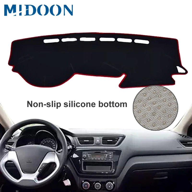 Чехол для приборной панели автомобиля для России Kia Rio 3 2012 2013 2014 2015 2016 2017, коврик для приборной панели, силиконовый нескользящий солнцезащитный козырек
Чехол для приборной панели автомобиля для России Kia Rio 3 2012 2013 2014 2015 2016 2017, коврик для приборной панели, силиконовый нескользящий солнцезащитный козырек