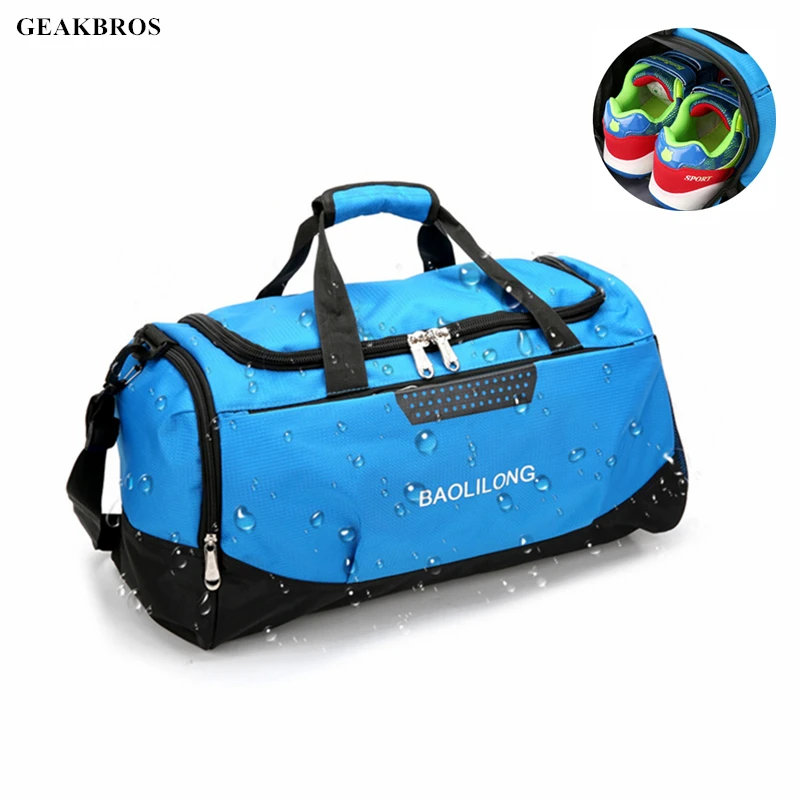 Nylon Waterproof Sports Bag Yoga Fitness Bag With Shoes Storage Men Women Gym Shoulder Handbag Travel Luggage Crossbody Bags
Nylon Waterproof Sports Bag Yoga Fitness Bag With Shoes Storage Men Women Gym Shoulder Handbag Travel Luggage Crossbody Bags