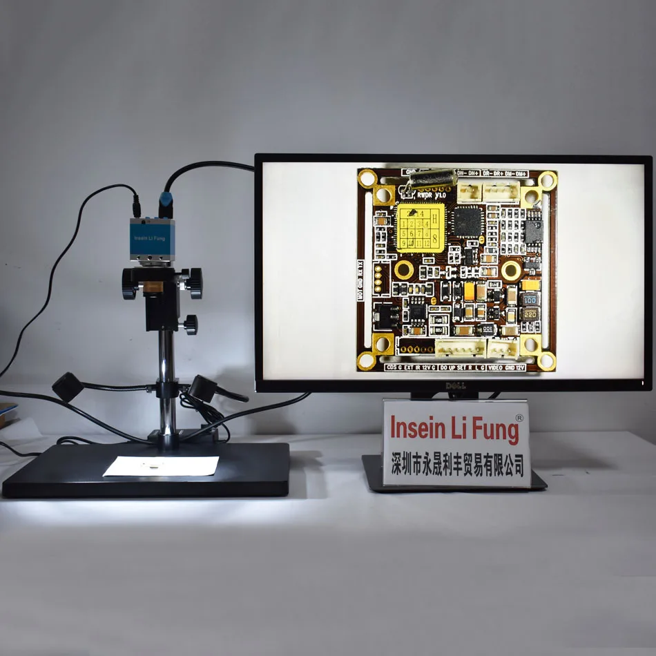 Промышленный видеомикроскоп с камерой 16 Мп, HDMI, USB, широкое рабочее расстояние, широкая глубина полевой линзы, Светодиодный Боковой источник...
Промышленный видеомикроскоп с камерой 16 Мп, HDMI, USB, широкое рабочее расстояние, широкая глубина полевой линзы, Светодиодный Боковой источник...
