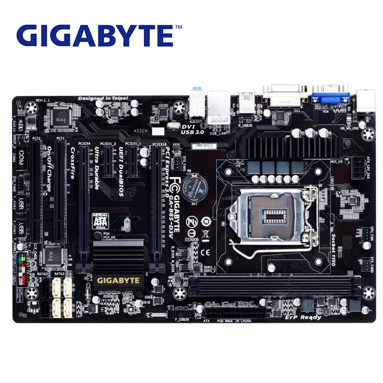 LGA 1150 DDR3 Gigabyte GA-B85-D3V 100% Original Motherboard USB3.0 16G B85 B85-D3V Desktop Mainboard SATA III Systemboard Used
LGA 1150 DDR3 Gigabyte GA-B85-D3V 100% Original Motherboard USB3.0 16G B85 B85-D3V Desktop Mainboard SATA III Systemboard Used