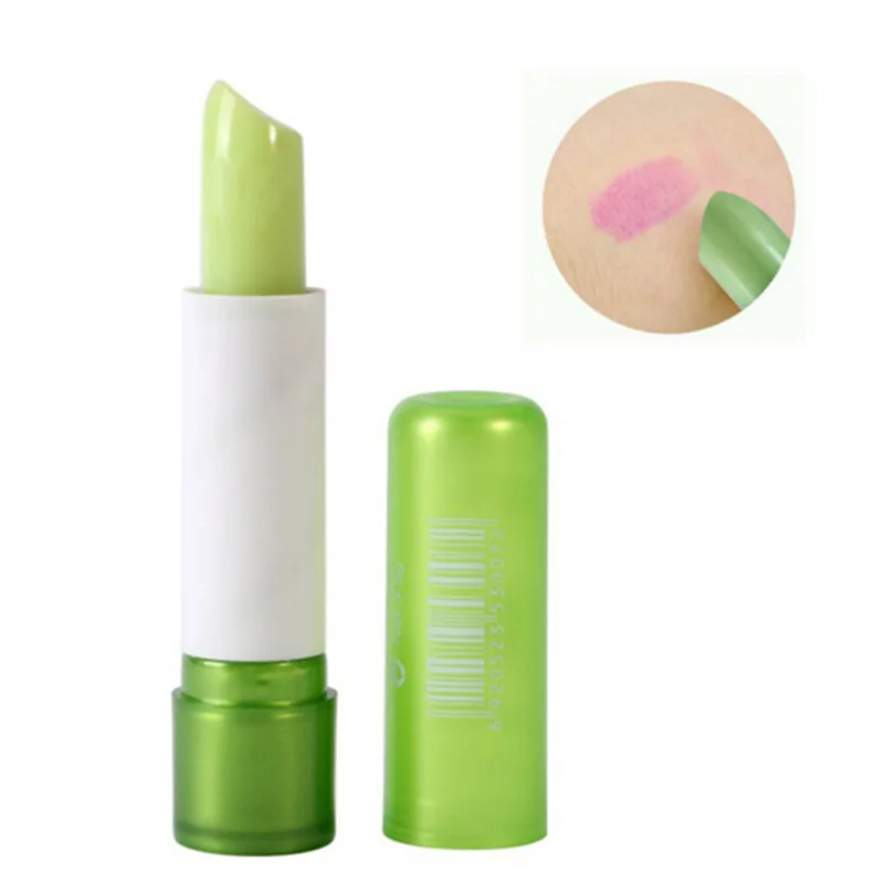 Aloe Vera Natural Moisturizer Lipstick Temperature Changed Color Lipbalm Natural Magic Pink Protector Lips Cosmetics
Aloe Vera Natural Moisturizer Lipstick Temperature Changed Color Lipbalm Natural Magic Pink Protector Lips Cosmetics