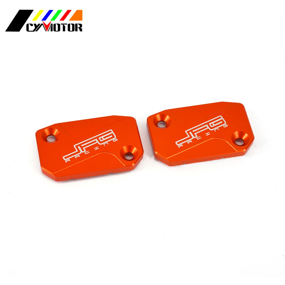 CNC Motorcycle Two Front Brake Fluid Reservoir Cap Cover For KTM SX EXC XC-F SX-F XC XC-W SMR 125 150 200 250 300 350 400 450
CNC Motorcycle Two Front Brake Fluid Reservoir Cap Cover For KTM SX EXC XC-F SX-F XC XC-W SMR 125 150 200 250 300 350 400 450