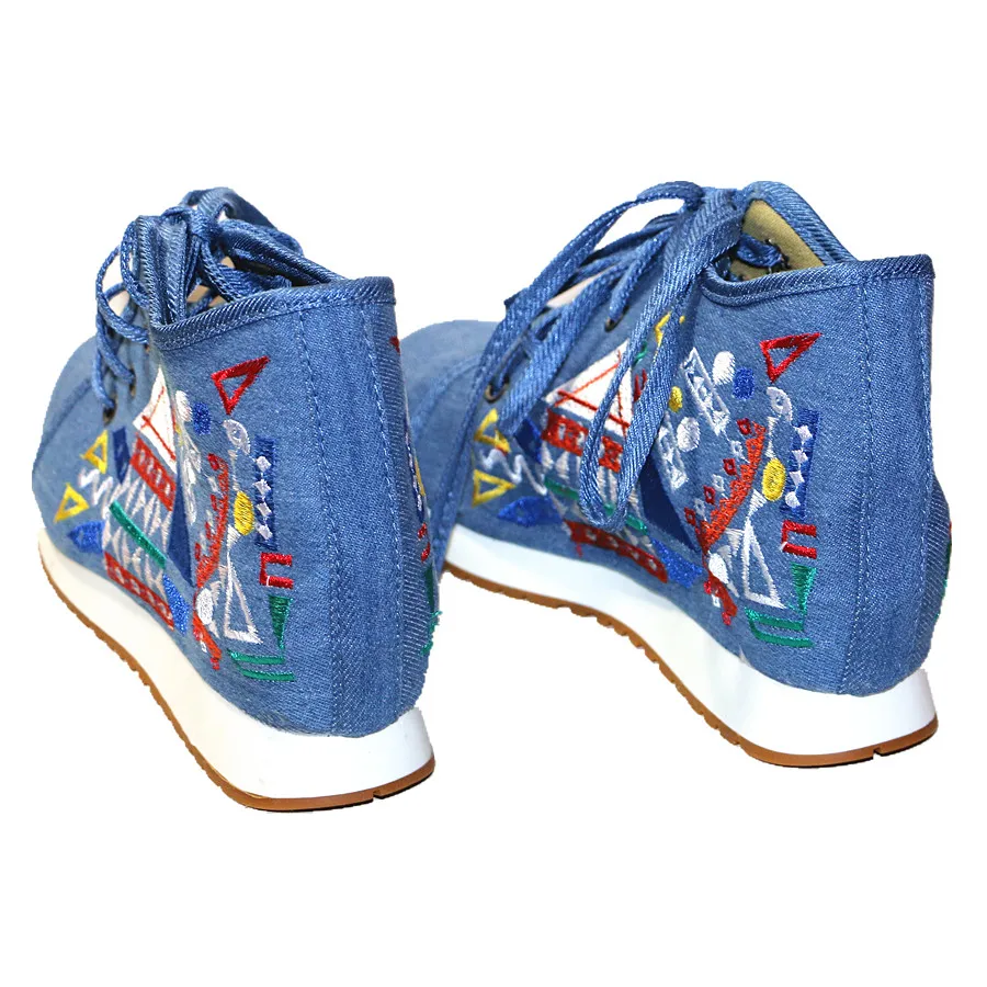 Geometric Embroidery Girls' Canvas Lace-up Pointed Toe Casual Flat Shoe Functional Fashion Spring Travel Shoe
Geometric Embroidery Girls' Canvas Lace-up Pointed Toe Casual Flat Shoe Functional Fashion Spring Travel Shoe
