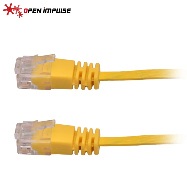 Открытый импульсный 1 м/3 3 фута супер тонкий Плоский CAT6 UTP Ethernet Патч-Кабель для