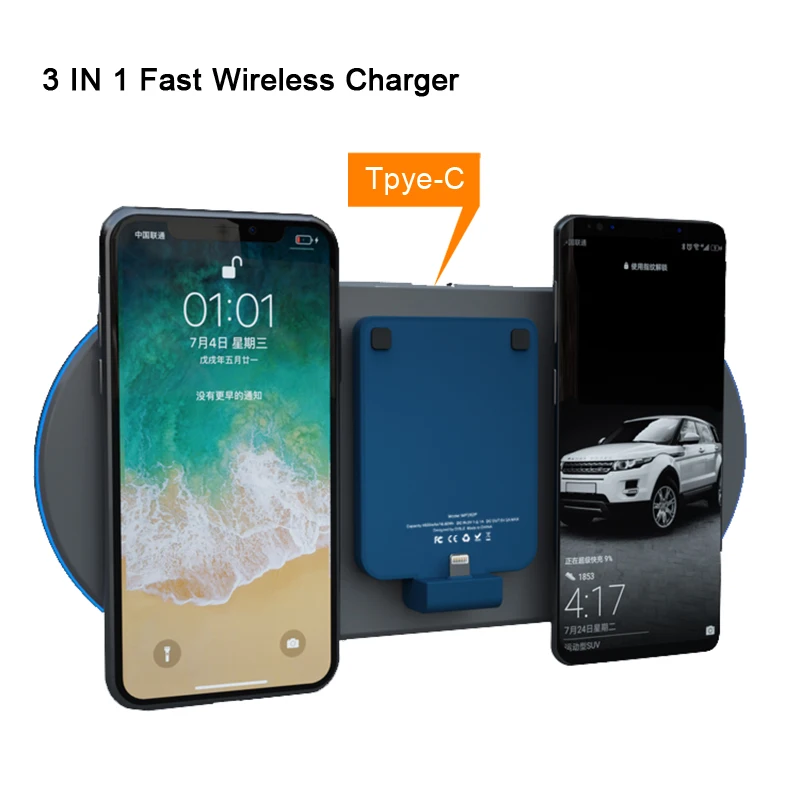 OISLE Qi Wireless Charger For Samsung Galaxy S9 S8 Note 9 iPhone Xs Max X 8 Plus 10W 3 Coils Wireless Fast Charging Pad
OISLE Qi Wireless Charger For Samsung Galaxy S9 S8 Note 9 iPhone Xs Max X 8 Plus 10W 3 Coils Wireless Fast Charging Pad