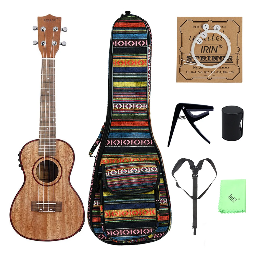 24 "Ukelele Uke Kit Sapele Wood с ЖК-эквалайзером, включая сумку для переноски Capo Strings, ремень, салфетка для чистки пальцев Maraca
24 "Ukelele Uke Kit Sapele Wood с ЖК-эквалайзером, включая сумку для переноски Capo Strings, ремень, салфетка для чистки пальцев Maraca