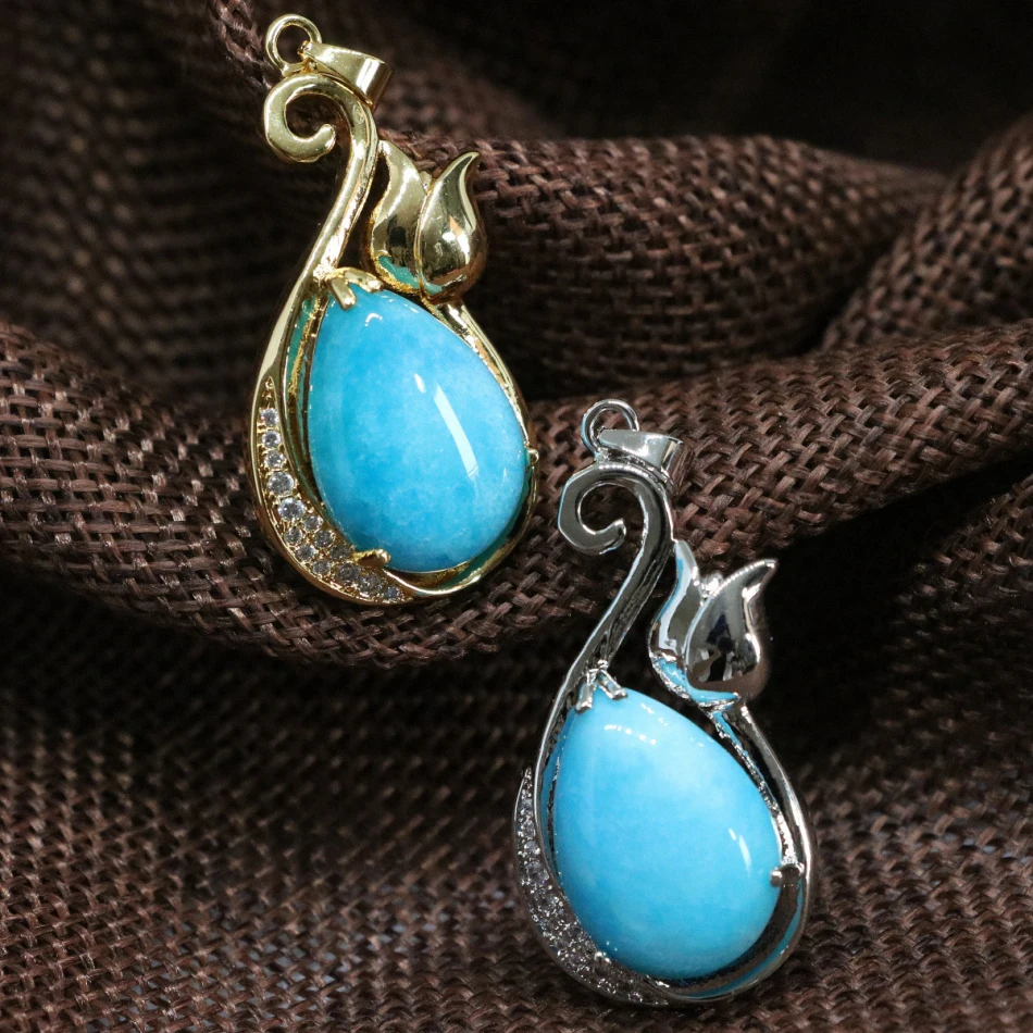 High grade drop pendant inlay hollow blue stone chalcedony jades teardrop fashion diy accessories jewelry 18*32mm B1854
High grade drop pendant inlay hollow blue stone chalcedony jades teardrop fashion diy accessories jewelry 18*32mm B1854