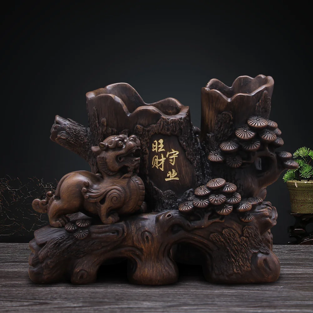 1 PCS imitation wood resin handicraft Kirin pen holder ornaments creative gifts LU704450
1 PCS imitation wood resin handicraft Kirin pen holder ornaments creative gifts LU704450