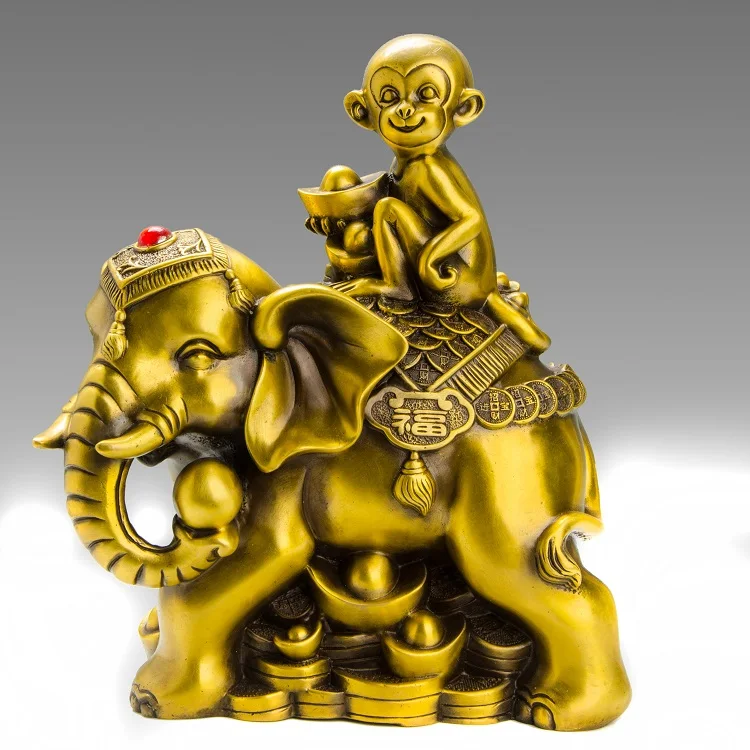 HOT SALE HOME office business TOP Talisman # Money Drawing GOLD GOOD money Elephant FENG SHUI Brass statue 30CM
HOT SALE HOME office business TOP Talisman # Money Drawing GOLD GOOD money Elephant FENG SHUI Brass statue 30CM