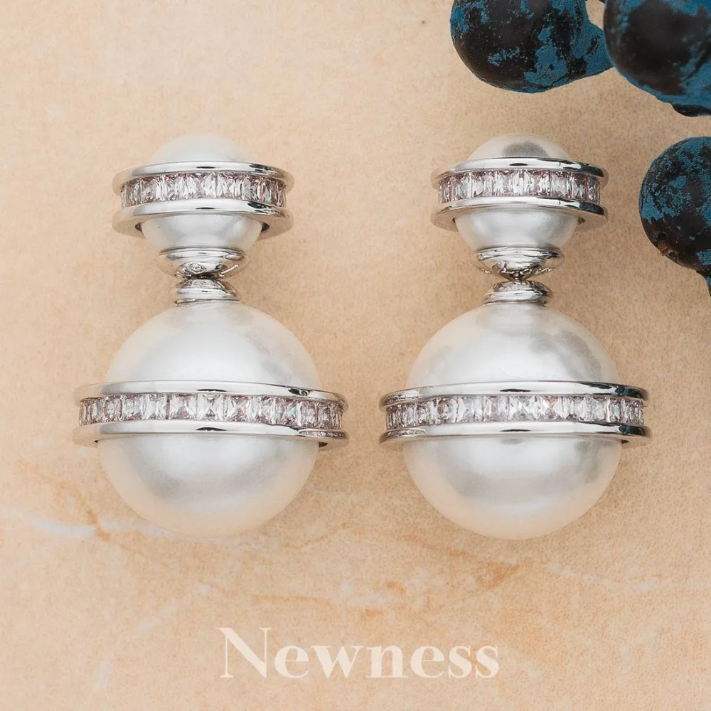 Newness 2019 New Arrival Snow Flower Design Women Big Drop White Pearl Earrings with Cubic Zirconia Wedding Party Gift
Newness 2019 New Arrival Snow Flower Design Women Big Drop White Pearl Earrings with Cubic Zirconia Wedding Party Gift