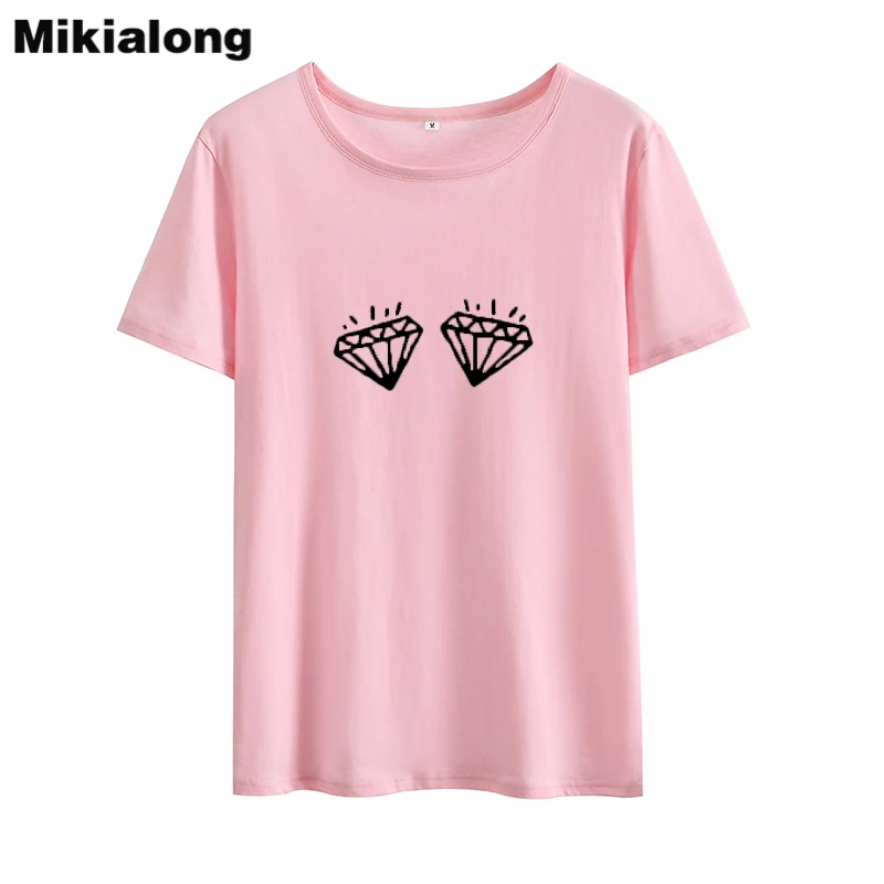Mikialong Diamond Graphic Ulzzang Tshirt Women 2018 Summer Short Sleeve Cotton Tee Shirt Femme Black White Tumblr Women Tshirt
Mikialong Diamond Graphic Ulzzang Tshirt Women 2018 Summer Short Sleeve Cotton Tee Shirt Femme Black White Tumblr Women Tshirt
