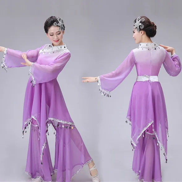 Real hanfu Disfraces New Women Square Yangko Umbralle Dance Costumes Female Fan Costume Sequins Classical Clothing
Real hanfu Disfraces New Women Square Yangko Umbralle Dance Costumes Female Fan Costume Sequins Classical Clothing