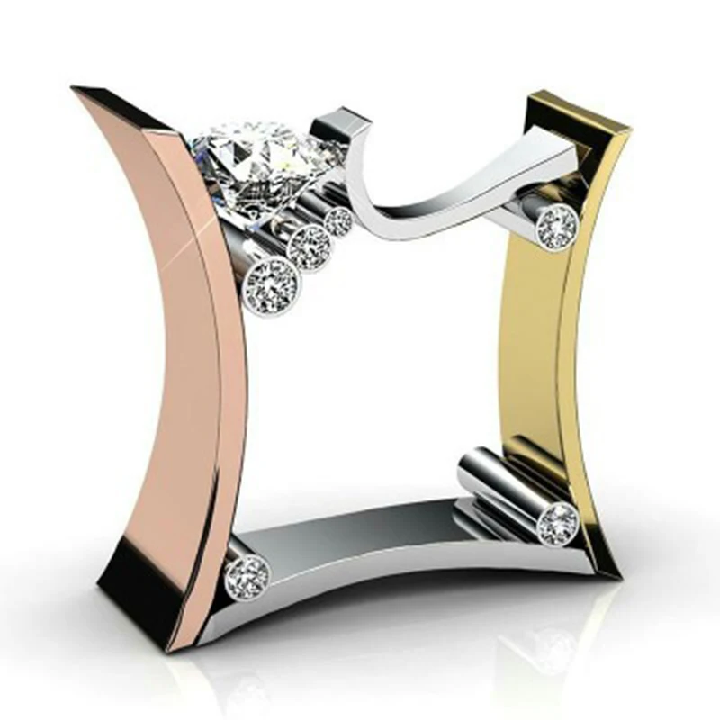 New Luxury Geometry Arc Three Mixed Rhinestone Finger Rings Female Fashion Rose Gold Wedding Ring Jewelry Z5Y655
New Luxury Geometry Arc Three Mixed Rhinestone Finger Rings Female Fashion Rose Gold Wedding Ring Jewelry Z5Y655