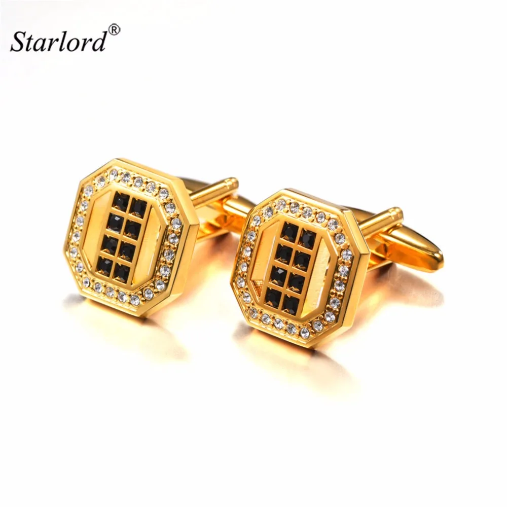 Octangular Cufflinks For Men Gold Color CZ Cufflinks Gift For BF/Father/Groom High Quality Geometric Cuff Buttons C3068
Octangular Cufflinks For Men Gold Color CZ Cufflinks Gift For BF/Father/Groom High Quality Geometric Cuff Buttons C3068