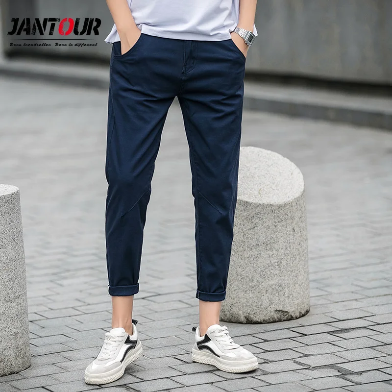 jantour Spring summer New Casual Pants Men Cotton Slim Fit Chinos Ankle-Length Pants Fashion Trousers Male Brand Clothing 27
jantour Spring summer New Casual Pants Men Cotton Slim Fit Chinos Ankle-Length Pants Fashion Trousers Male Brand Clothing 27