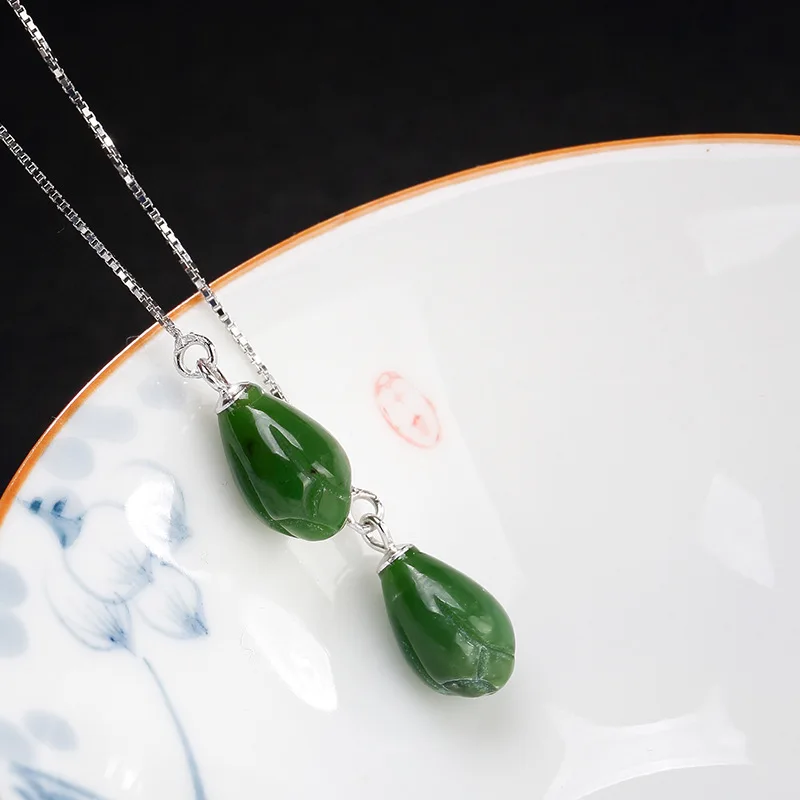 S925 pure silver restoring ancient ways natural hetian jade jade magnolia contracted joker female ear earrings
S925 pure silver restoring ancient ways natural hetian jade jade magnolia contracted joker female ear earrings