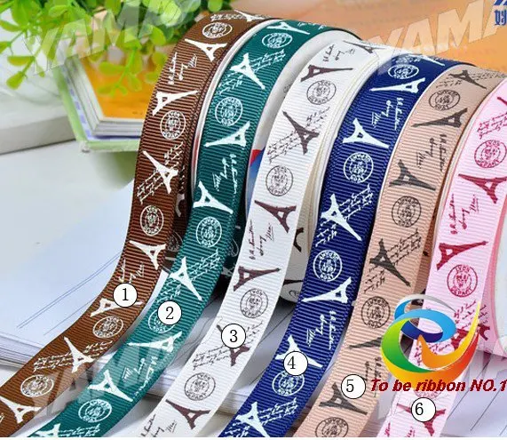 5/8"(16mm) Bulk The Eiffel Tower Ribbon Printed Grosgrain Ribbon For Ribbon Flower 6 colors Free Shipping
5/8"(16mm) Bulk The Eiffel Tower Ribbon Printed Grosgrain Ribbon For Ribbon Flower 6 colors Free Shipping