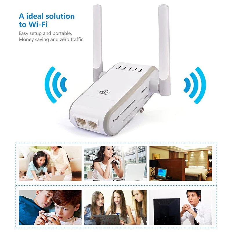 Wireless Router WiFi Repeter 300Mbps Wifi Signal Amplifier Access Point IEEE802.11n Wifi Extender Booster LAN WAN Drop Shipping
Wireless Router WiFi Repeter 300Mbps Wifi Signal Amplifier Access Point IEEE802.11n Wifi Extender Booster LAN WAN Drop Shipping