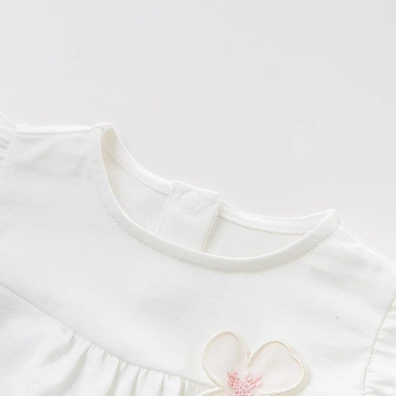 DBM10598 Dave bella summer baby girl clothing sets floral children suits infant high quality clothes girls pullover outfit | Мать и