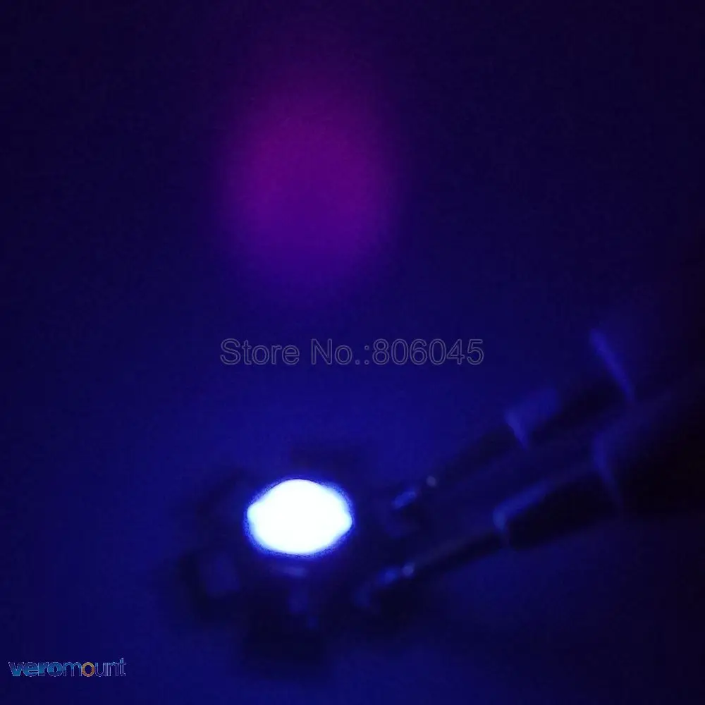 5pcs 3W UV LED 380NM Ultra Violet High Power Beads Emitter Bulb Chip Epileds 45mil on 20mm Aluminum PCB | Лампы и освещение