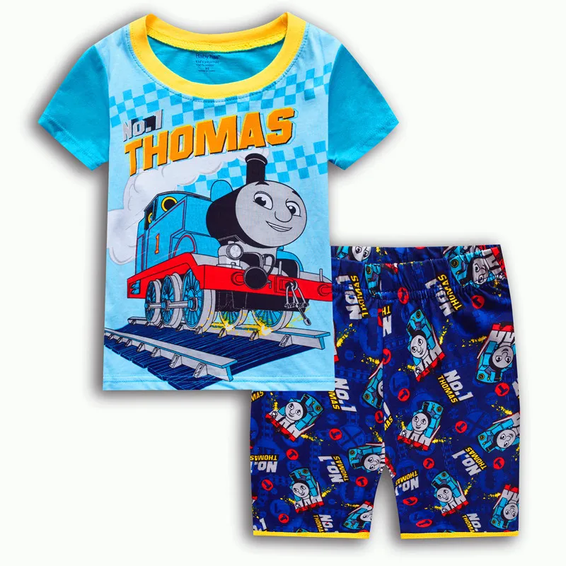 Thomas and Friends New summer short-sleeved cotton children's pajamas in the children's suit boys' home service suits
Thomas and Friends New summer short-sleeved cotton children's pajamas in the children's suit boys' home service suits