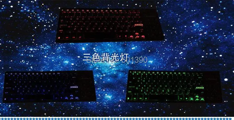 5pcs Wireless Blacklight QWERTY keyboard with Touch panel switch to digital mode or mouse touchpad for iphone 6 5 Smart Phone PC |