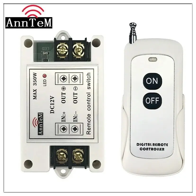 Wireless Remote Control Switch 433mhz rf Transmitter Receiver 12v Universal Battery Power Circuit Controller car led Strip Light
Wireless Remote Control Switch 433mhz rf Transmitter Receiver 12v Universal Battery Power Circuit Controller car led Strip Light