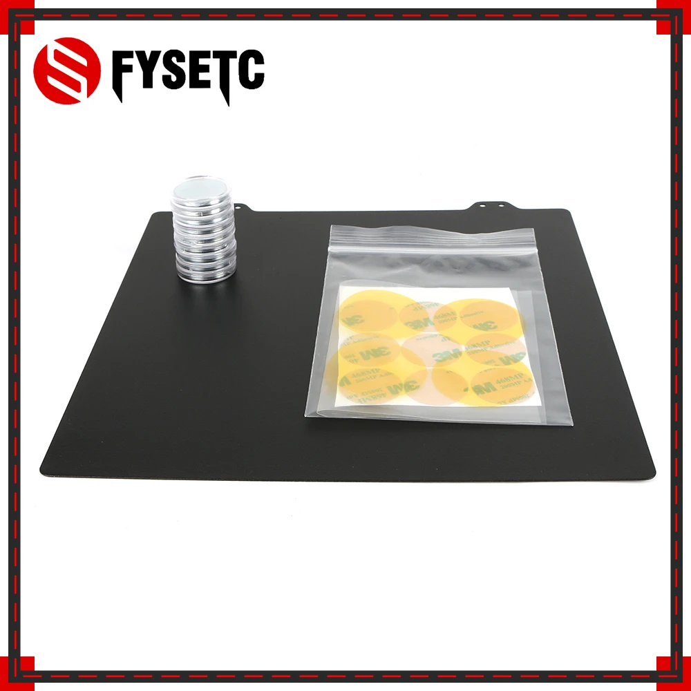 300x300mm Double Sided Textured PEI Spring Steel Sheet + Magnet To Being Magnetic Hot Bed For CR-10S CR10S Lulzbot Taz6
300x300mm Double Sided Textured PEI Spring Steel Sheet + Magnet To Being Magnetic Hot Bed For CR-10S CR10S Lulzbot Taz6