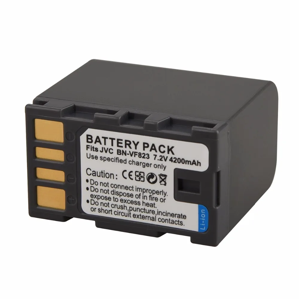 1 шт. 4200 мАч 7,2 в BN-VF823 батарея для камеры JVC BN-VF823U VF808 VF815 GZ-HD7 аккумуляторная батарея Прямая поставка
1 шт. 4200 мАч 7,2 в BN-VF823 батарея для камеры JVC BN-VF823U VF808 VF815 GZ-HD7 аккумуляторная батарея Прямая поставка