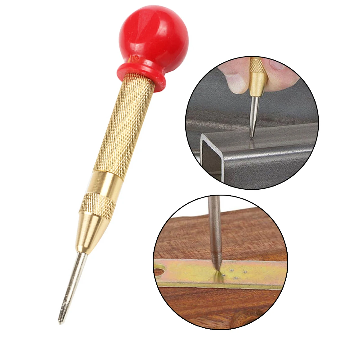 Woodworking Tools Automatic Center Spring Punch 5 Inch HSS Positioning Marking Hole for Metal Drilling
Woodworking Tools Automatic Center Spring Punch 5 Inch HSS Positioning Marking Hole for Metal Drilling