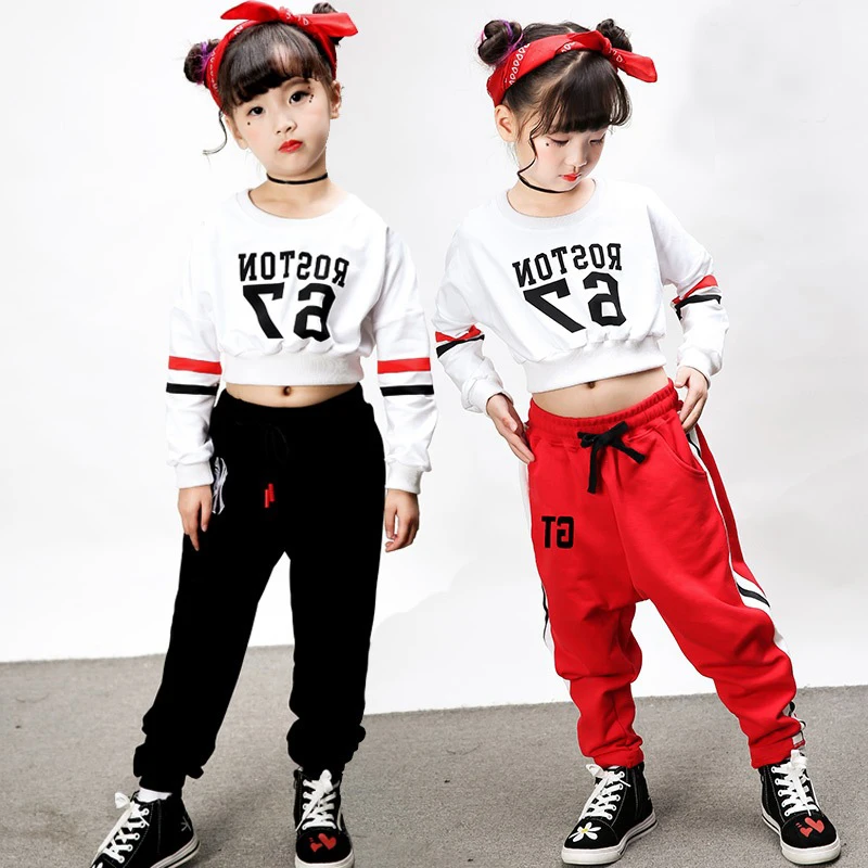 Stage Competition Midriff-baring Kids Girls Pop Jazz Hiphop Dance Clothing Children Hip Hop Dancing Clothes Streetwear Costumes
Stage Competition Midriff-baring Kids Girls Pop Jazz Hiphop Dance Clothing Children Hip Hop Dancing Clothes Streetwear Costumes