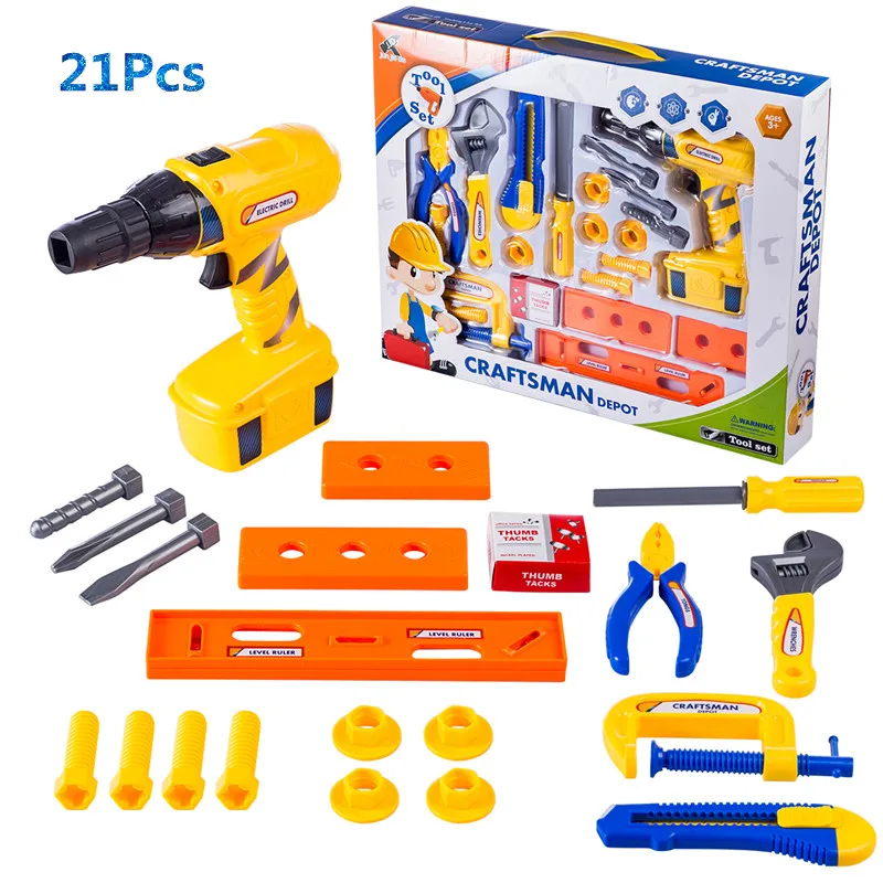 Children's Toolbox Set Simulation Repair Tool Drill Screwdriver Repair Kit House play Toys Tool Set Puzzle Toy Set for kids
Children's Toolbox Set Simulation Repair Tool Drill Screwdriver Repair Kit House play Toys Tool Set Puzzle Toy Set for kids