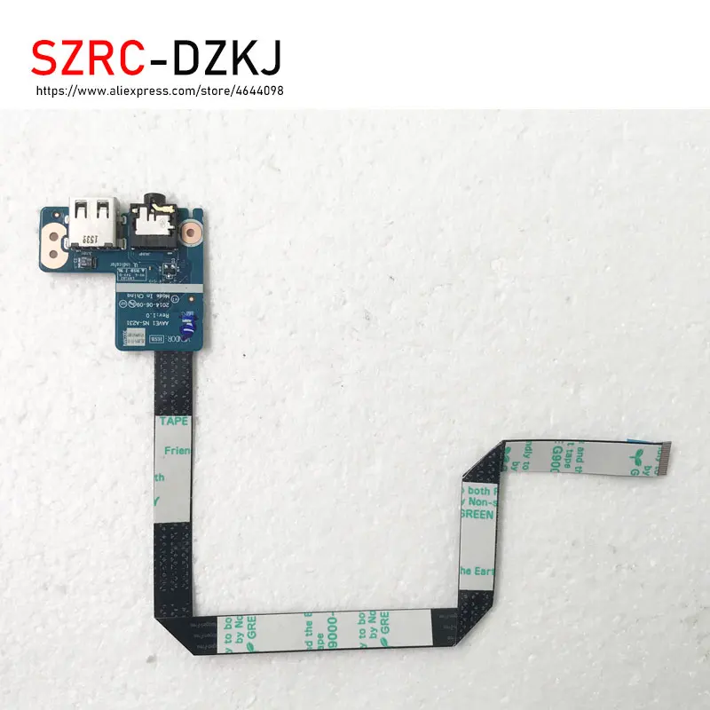 SZRCDZKJ new Original For Lenovo E450 E455 E550 E555 usb audio board NS-A231 Audio Jack USB Board with Cable
SZRCDZKJ new Original For Lenovo E450 E455 E550 E555 usb audio board NS-A231 Audio Jack USB Board with Cable